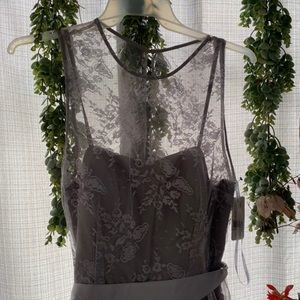 Grey Lace Dress